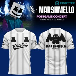 Chicago White Sox x Marshmello Postgame Concerts 2026 Shirt by Eighttee.com Chicago White Sox x Marshmello Postgame Concerts 2026 Shirt