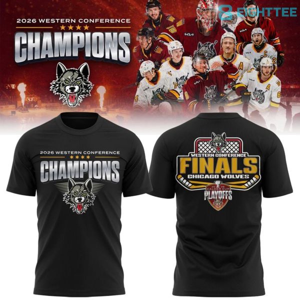 Chicago Wolves 2026 Western Conference Champions Tee