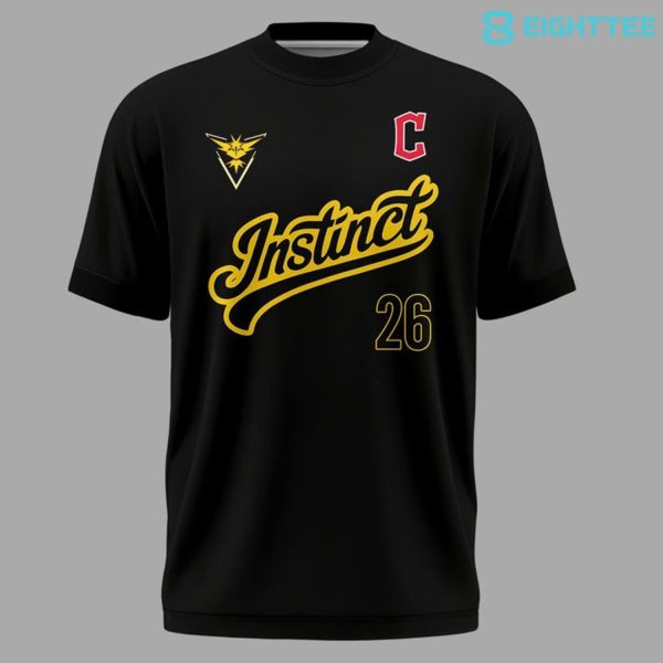 Alternative view of Cleveland Guardians Pokémon GO Night Team Instinct 2026 Shirt
