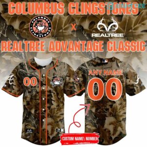 Columbus-Clingstones-Realtree-Advantage-Classic-2026-Special-Baseball-Jersey-1.jpg Columbus Clingstones Realtree Advantage Classic 2026 Special Baseball Jersey