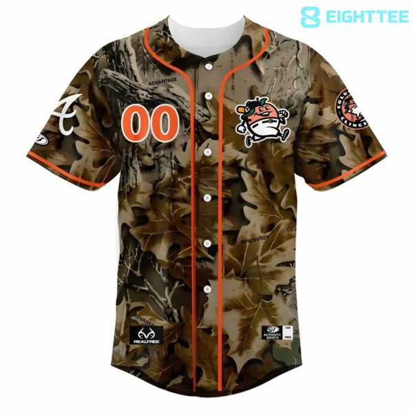 Alternative view of Columbus Clingstones Realtree Advantage Classic 2026 Special Baseball Jersey
