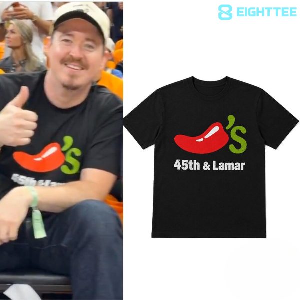 Comedian Shane Gillis Austin Chilis 45th And Lamar Shirt Knicks-Spurs NBA Finals Game 1 Shirt