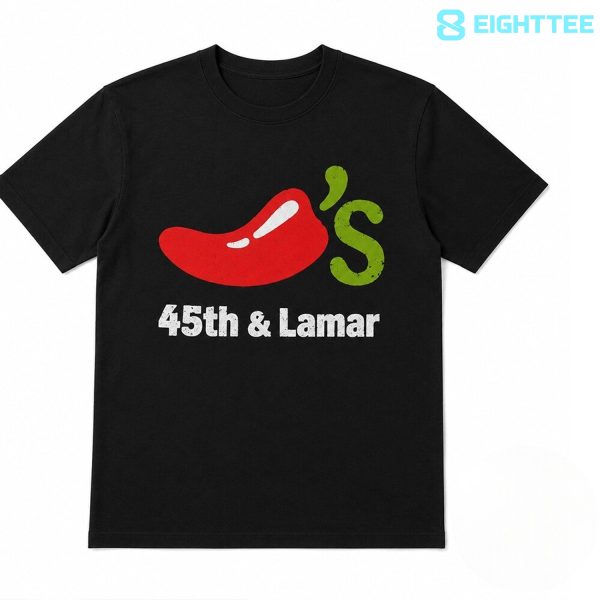 Alternative view of Comedian Shane Gillis Austin Chilis 45th And Lamar Shirt Knicks-Spurs NBA Finals Game 1 Shirt