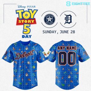 Detroit Tigers Toy Story 5 Day Limited Edition Baseball Jersey 2026