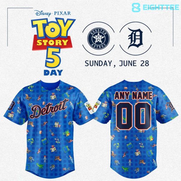 Detroit Tigers Toy Story 5 Day Limited Edition Baseball Jersey 2026