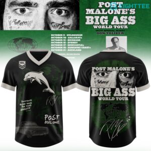 Dolphins x Post Malone Big Ass World Tour 2026 Football Jersey