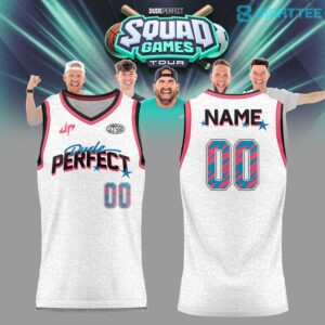 Dude Perfect Squad Game Tour 2026 Basketball Jersey