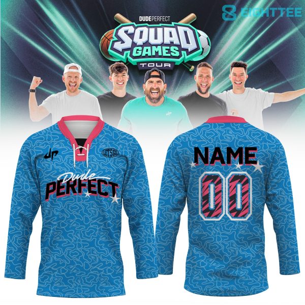 Dude Perfect Squad Game Tour 2026 Hockey Jersey