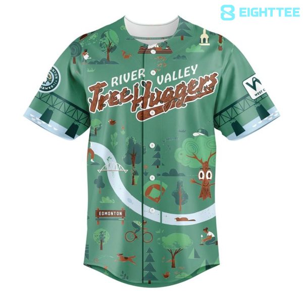 Alternative view of Edmonton Riverhawks 2026 River Valley Tree Hugger Baseball Jersey