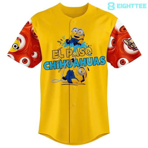 Alternative view of El Paso Chihuahuas x Minion and Monsters Baseball Jersey 2026