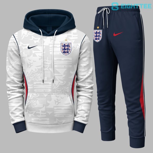 Alternative view of England 2026 FIFA World Cup Away Personalized Hoodie Jogger Set