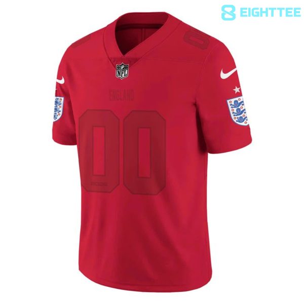 Alternative view of England National Team x NFL Road Football Jersey - Special Edition