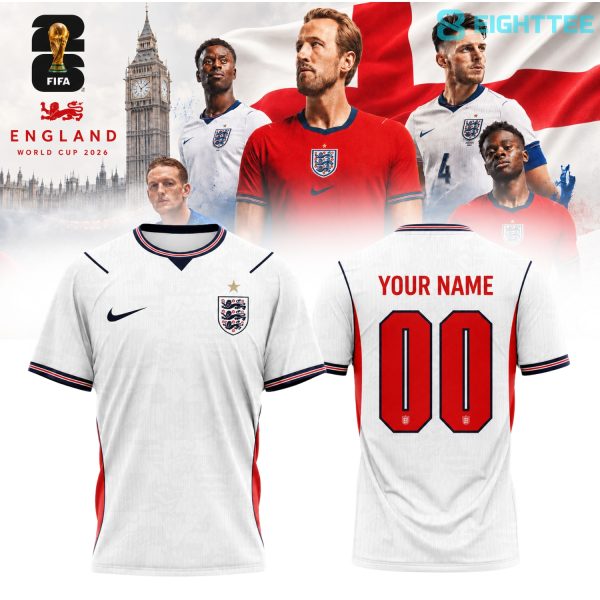 England x World Cup 2026 White Soccer Jersey