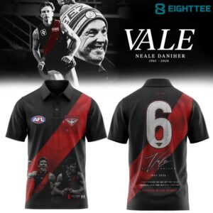 Essendon Bombers Fight MND Neale Daniher Legendary Polo Shirt
