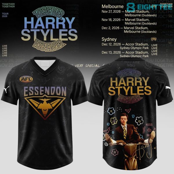 Essendon Football Club x Harry Styles Together Together Tour 2026 Football Jersey