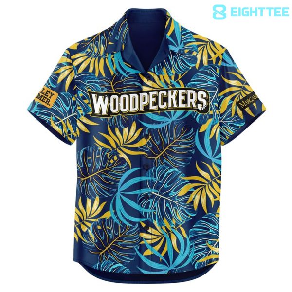 Alternative view of Fayetteville Woodpeckers 2026 Margaritaville Night Hawaiian Shirt