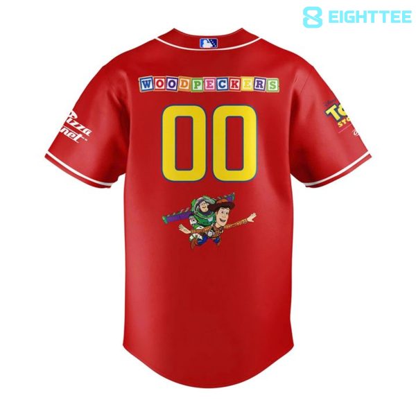 Alternative view of Fayetteville Woodpeckers Toy Story Night 2026 Special Baseball Jersey