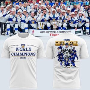 Finland-2026-IIHF-Champions-Leijonat-Maailmanmestarit-2026-TShirt-1.jpg Finland 2026 IIHF Champions Leijonat Maailmanmestarit 2026 T-Shirt