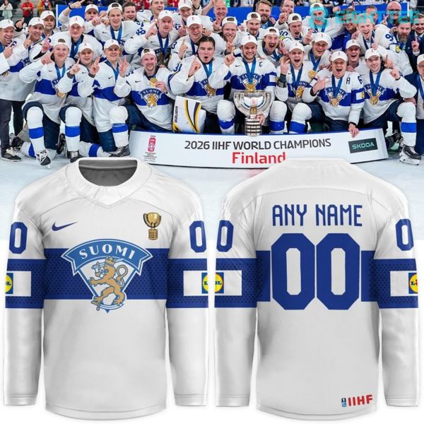 Finland 2026 IIHF World Champions Custom Hockey Jersey