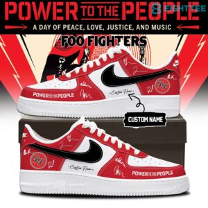 Foo Fighters 'Power to the people' Signature AF1 Shoes