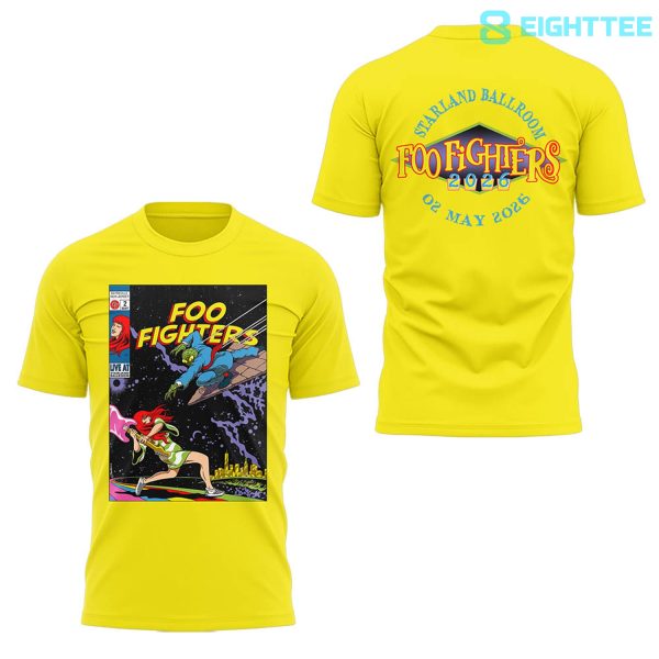Alternative view of Foo Fighters Secret NJ Show Special Tee
