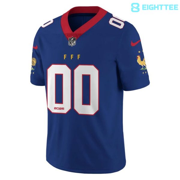 Alternative view of France National Team x NFL Road Football Jersey - Special Edition