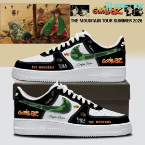 Gorillaz The Mountain Tour 2026 Custom AF1 Shoes