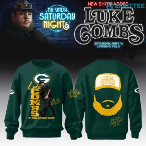 Green Bay Packers x Luke Combs My Kinda Saturday Night Tour 2026 Sweatshirt