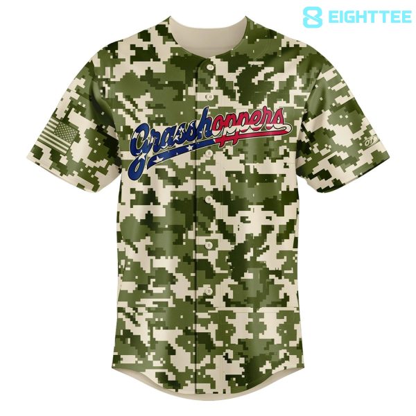 Alternative view of Greensboro Grasshoppers Military Appreciation Night Jersey 2026 Edition