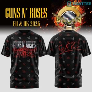 Guns N' Roses World Tour 2026 Black T-Shirt