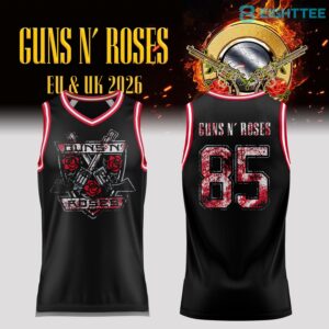 Guns N' Roses World Tour 2026 Exclusive Basketball Jersey