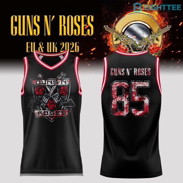 Guns N' Roses World Tour 2026 Exclusive Basketball Jersey