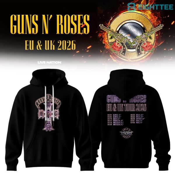 Guns N' Roses World Tour 2026 Limited Hoodie