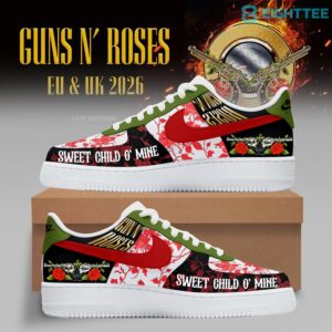 Guns N' Roses World Tour 2026 Sweet Child O' Mine Custom Air Force 1 Shoes