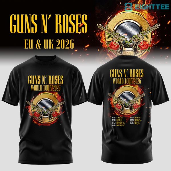 Guns N' Roses World Tour 2026 T-Shirt