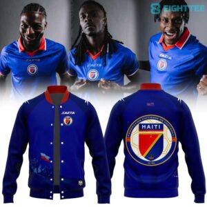 Haitienne De Football 1974 História do Haiti for World Cup 2026 Special Blue Baseball Jacket