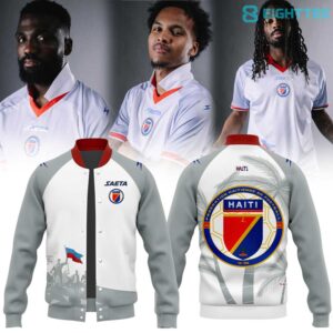 Haitienne De Football 1974 História do Haiti for World Cup 2026 Special Gray Baseball Jacket