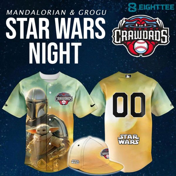 Hickory Crawdads Star Wars Night Game Limited Jersey NN