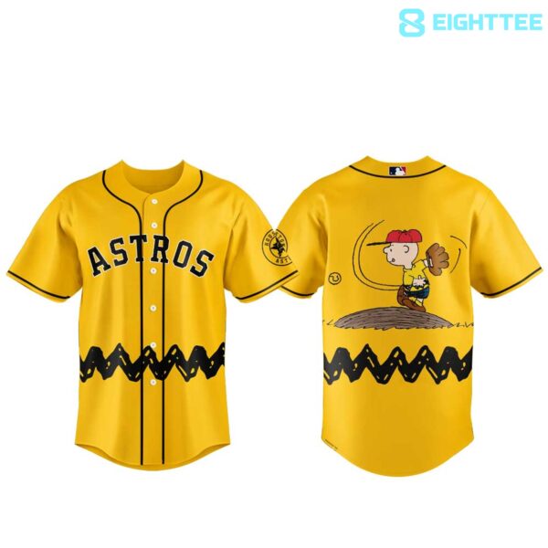 Alternative view of Houston Astros A Charlie Brown Kind Of Day 2026 Jersey