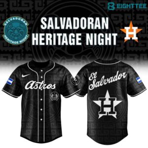 Houston Astros El Salvadoran Heritage Night 2026 Jersey Black