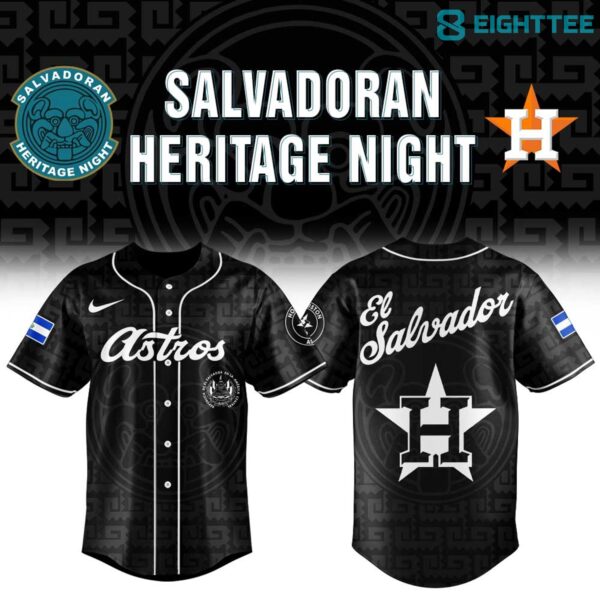Houston Astros El Salvadoran Heritage Night 2026 Jersey Black