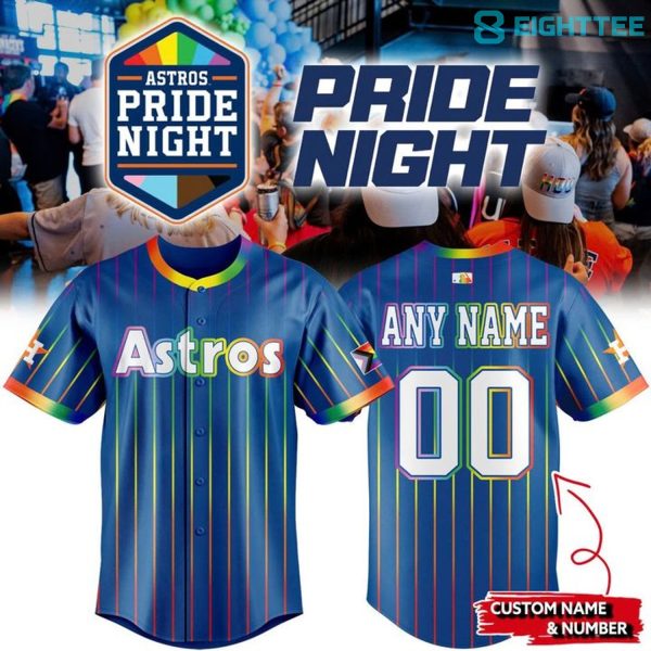 Houston Astros MLB x Pride Night 2026 Special Baseball Jersey
