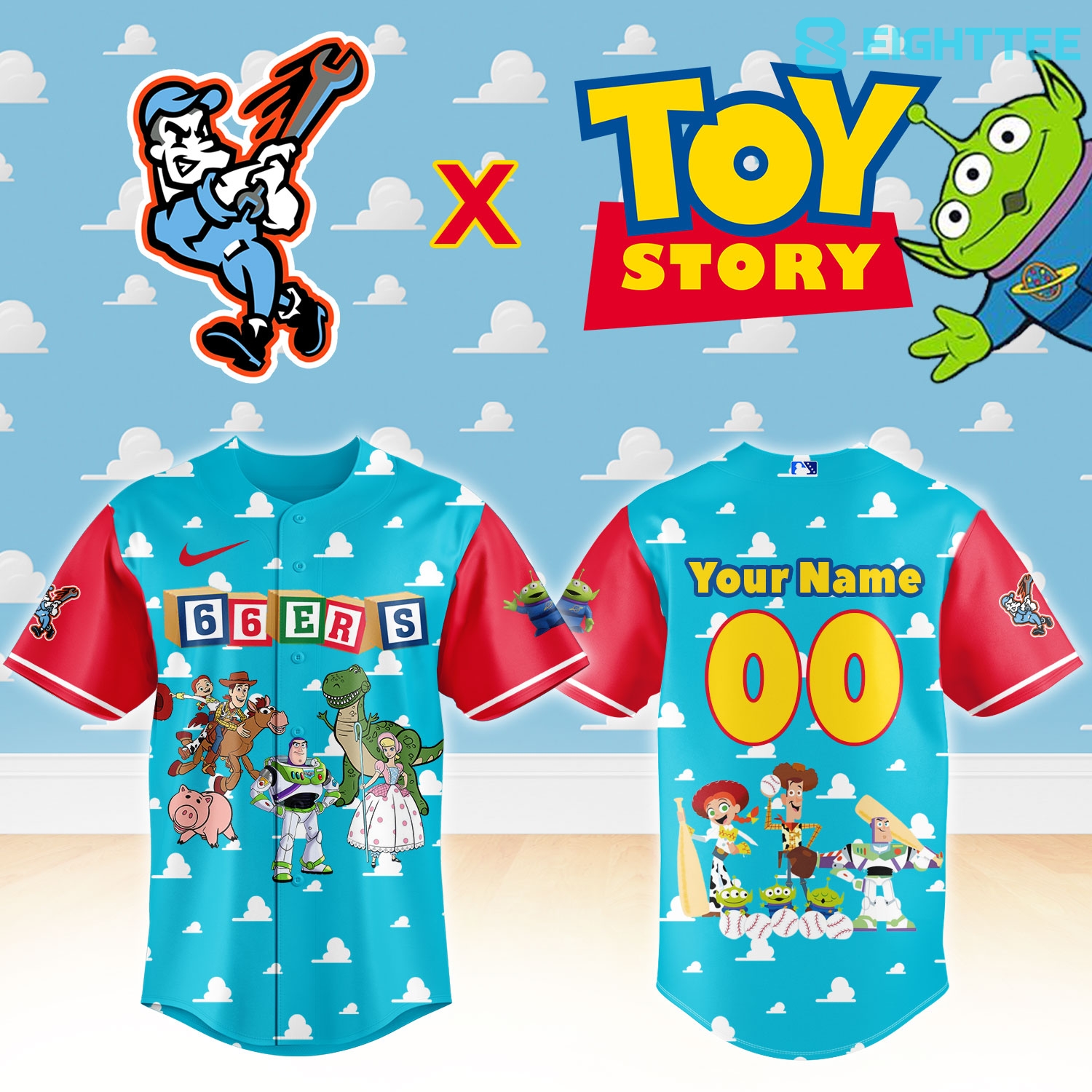 Inland Empire 66ers x Toy Story Night Custom Baseball Jersey