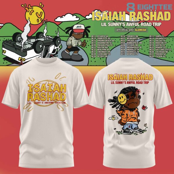 Isaiah Rashad Lil Sunny's Awful Road Trip Tour Edition T-Shirt V3