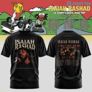 Isaiah Rashad Lil Sunnys Awful Road Trip Tour Edition TShirt V4 by Eighttee.com Isaiah Rashad Lil Sunny's Awful Road Trip Tour Edition T-Shirt V4