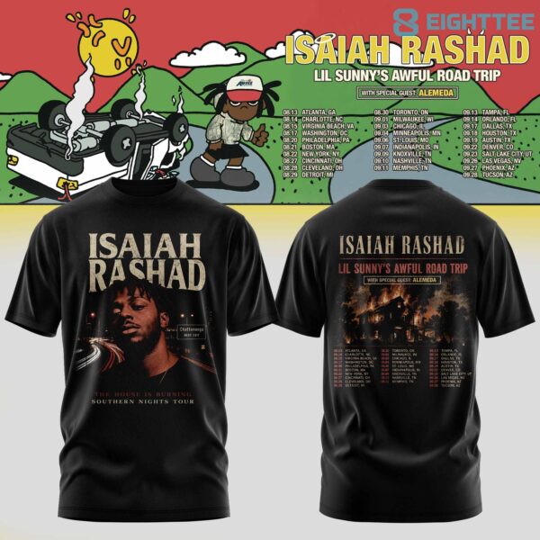 Isaiah Rashad Lil Sunny's Awful Road Trip Tour Edition T-Shirt V4