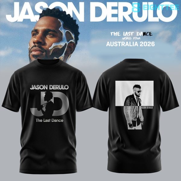 Jason Derulo The Last Dance World Tour 2026 AUS & NZ Black Shirt