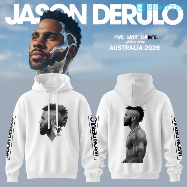 Jason Derulo The Last Dance World Tour 2026 AUS & NZ White Hoodie
