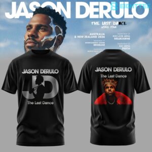 Jason Derulo The Last Dance World Tour 2026 Black Tee by Eighttee.com Jason Derulo The Last Dance World Tour 2026 Black Tee