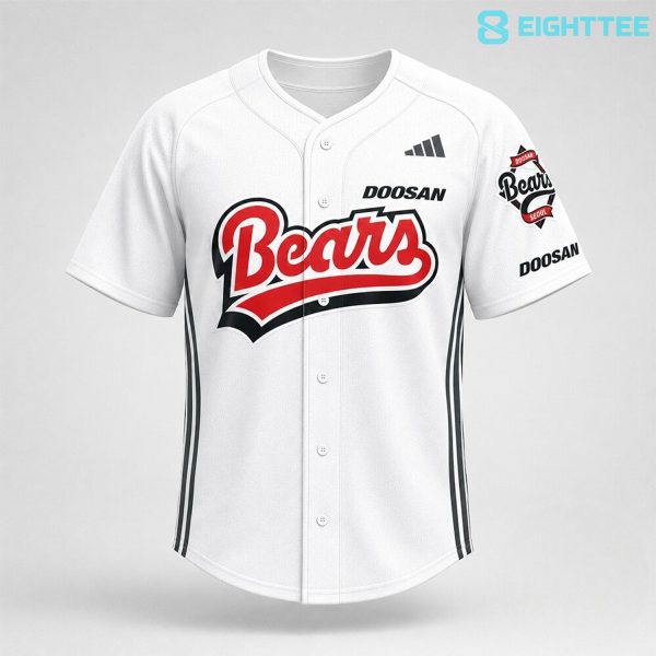 Alternative view of Jensen Huang Korean Pro Baseball Bears Baseball Jersey